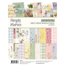 Load image into Gallery viewer, Simple Stories | Simple Vintage Meadow Flowers Collection | 6x8 Paper Pad