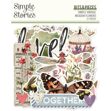 Simple Stories | Simple Vintage Meadow Flowers Collection | Bits & Pieces