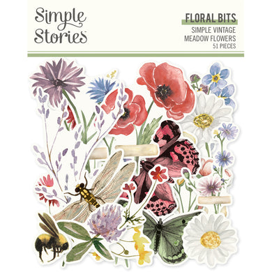 Simple Stories | Simple Vintage Meadow Flowers Collection | Floral Bits