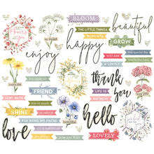 Load image into Gallery viewer, Simple Stories | Simple Vintage Meadow Flowers Collection | Sentiment Bits
