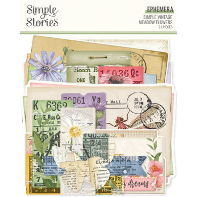 Simple Stories | Simple Vintage Meadow Flowers Collection | Ephemera