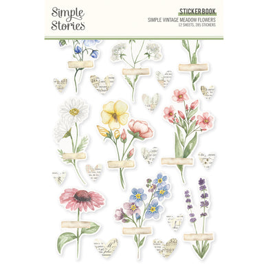 Simple Stories | Simple Vintage Meadow Flowers Collection | Sticker Book