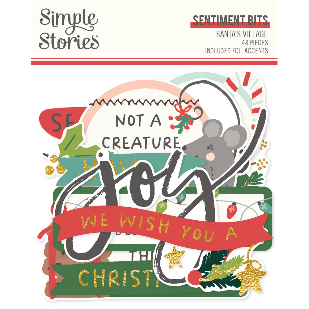 Simple Stories | Santa's Village - Sentiment Bits