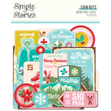 Load image into Gallery viewer, Simple Stories | Snow Pine Lodge - Sign Bits