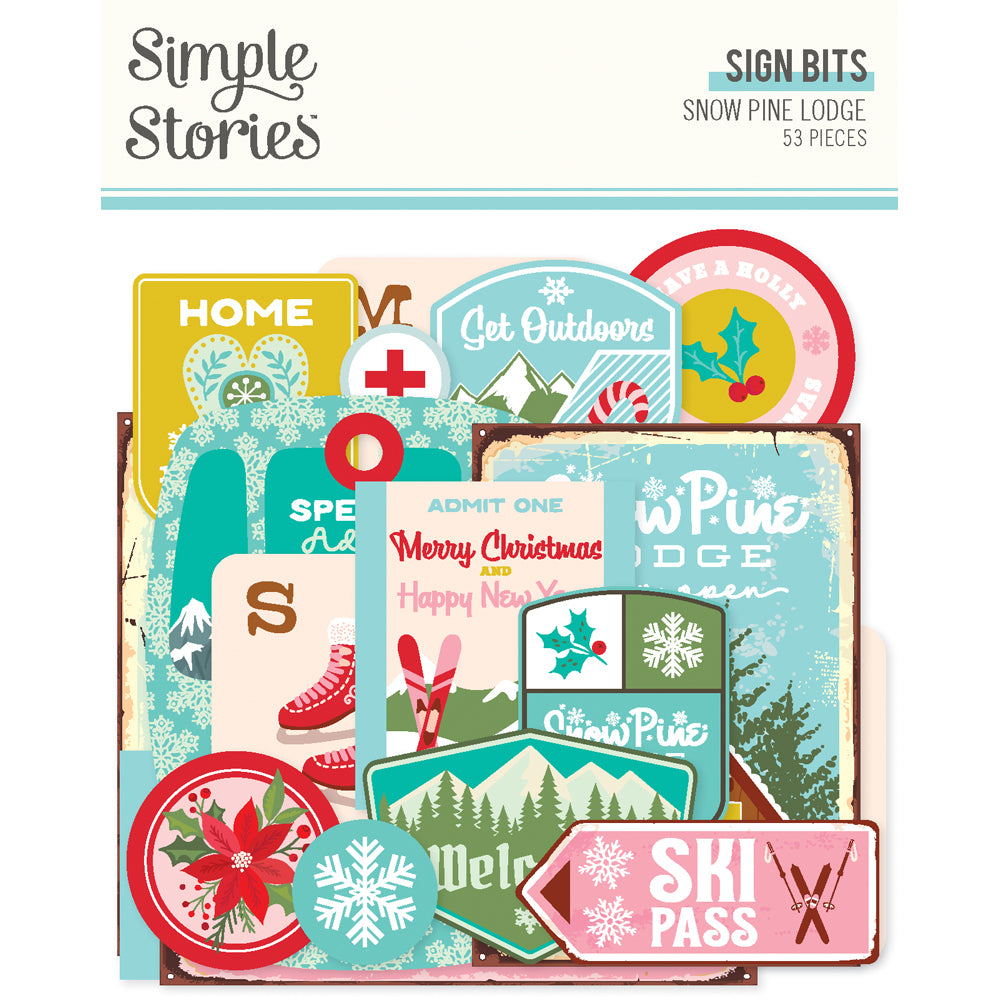 Simple Stories | Snow Pine Lodge - Sign Bits