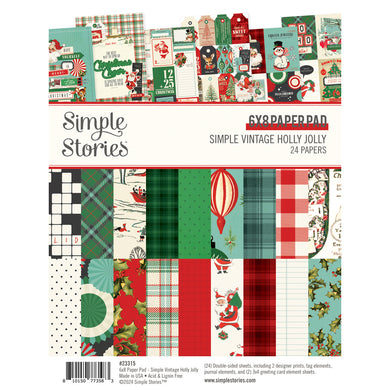 Simple Stories | Simple Vintage Holly Jolly - 6x8 Paper Pad