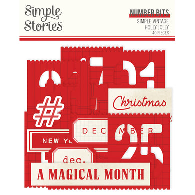 Simple Stories | Simple Vintage Holly Jolly - Number Bits