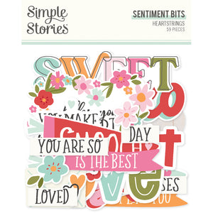 *PRE-ORDER* Simple Stories | Heartstrings - Sentiments Bits - SHIPPING 11/22