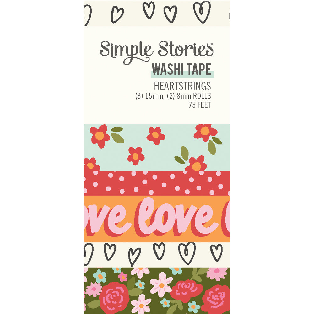 *PRE-ORDER* Simple Stories | Heartstrings - Washi Tape - SHIPPING 11/22