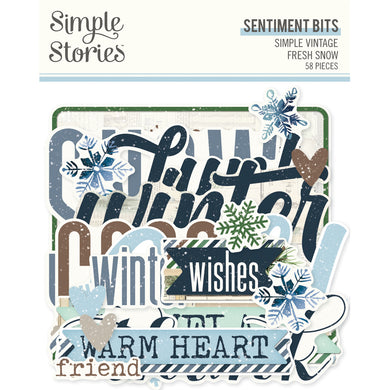 *PRE-ORDER* Simple Stories | SV Fresh Snow - Sentiment Bits - SHIPPING 11/22