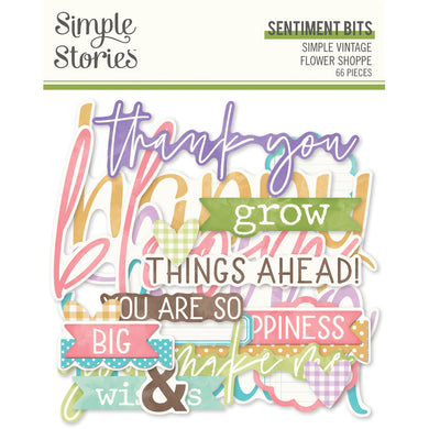 Simple Stories | SV Flower Shoppe - Sentiment Bits