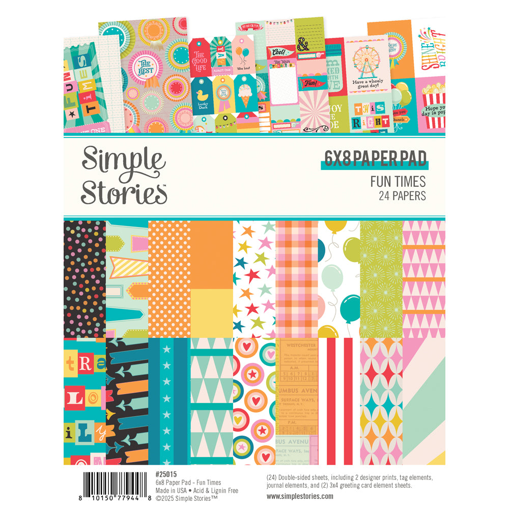Simple Stories | Fun Times - 6x8 Paper Pad