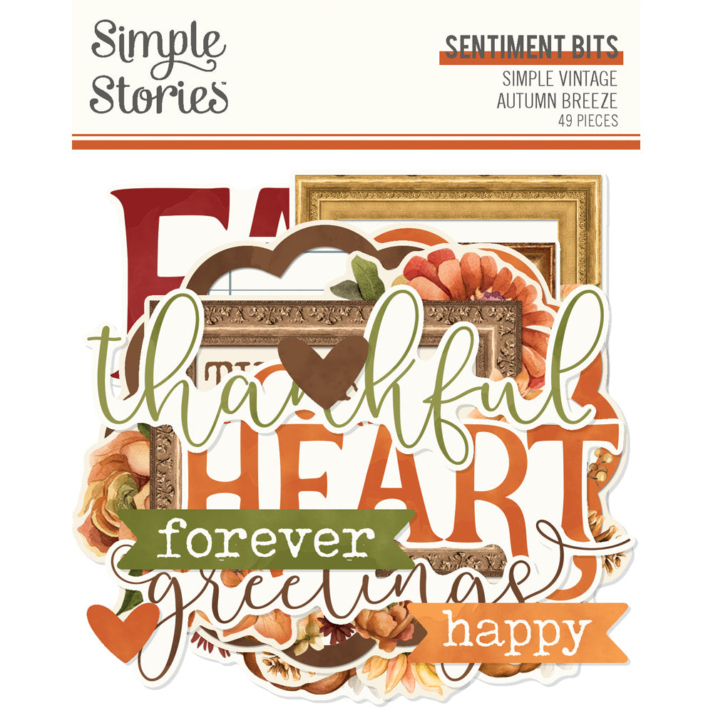 Simple Stories | Simple Vintage Autumn Breeze - Sentiments Bits