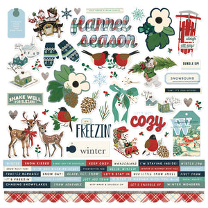 Simple Stories | SV Flannel Season | 12x12 Cardstock Stickers