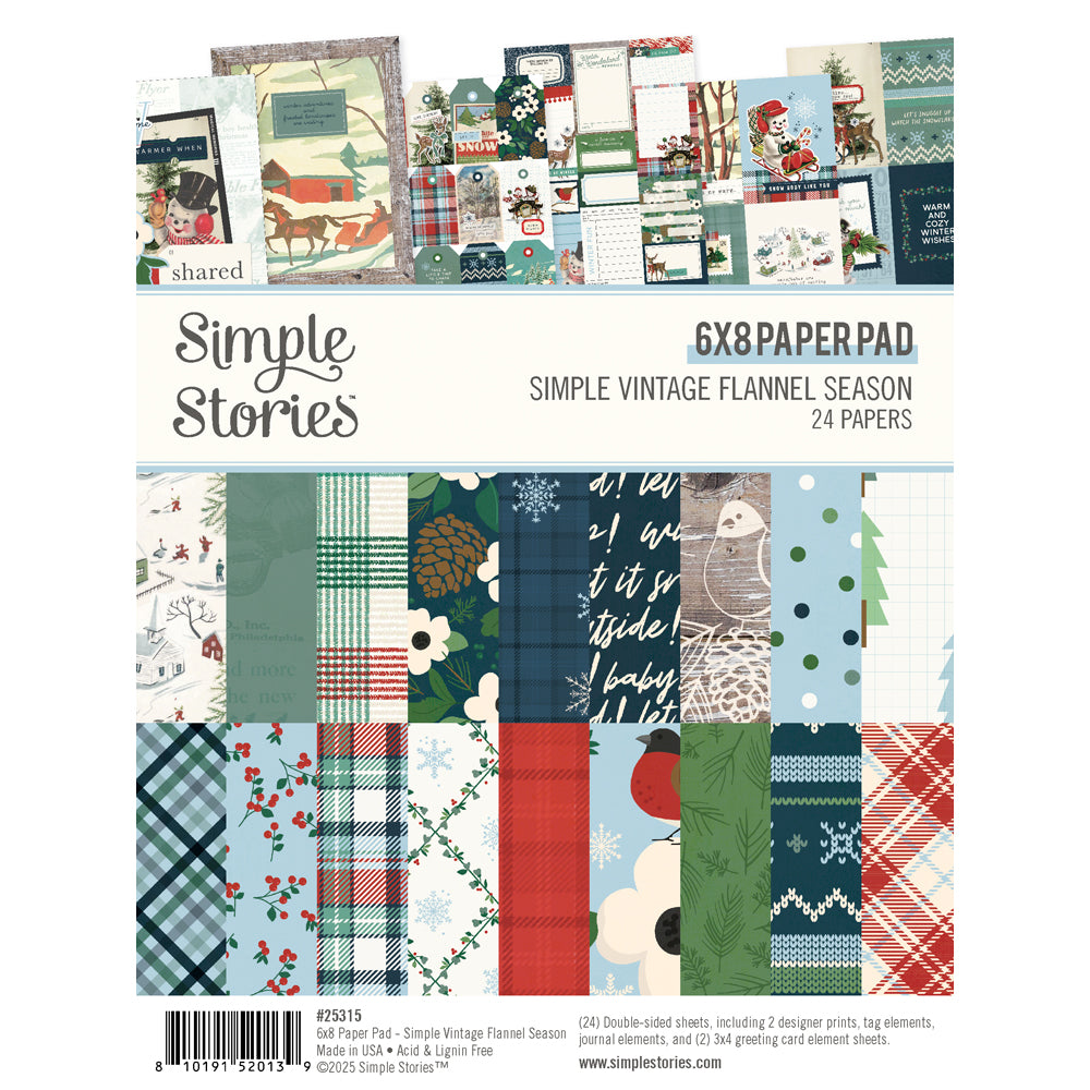 Simple Stories | SV Flannel Season - 6x8 Paper Pad
