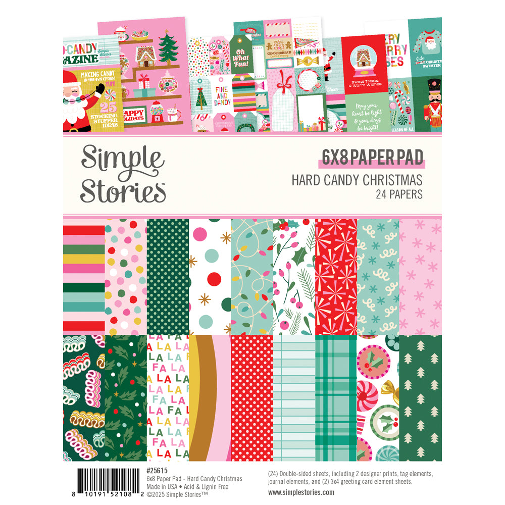 Simple Stories | Hard Candy Christmas - 6x8 Paper Pad