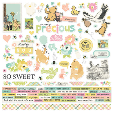 Simple Stories | Classic Pooh Baby - 12x12 Cardstock Stickers