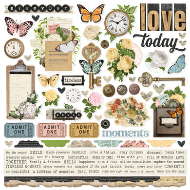 Simple Stories | Simple Vintage Junk Drawer - 12x12 Cardstock Stickers