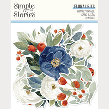 Load image into Gallery viewer, Simple Stories | Simple Vintage Sand &amp; Sea - Floral Bits &amp; Pieces