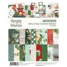 Load image into Gallery viewer, Simple Stories | SV Evergreen Memories - 6x8 Paper Pad