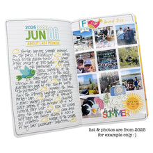 Load image into Gallery viewer, 2026 About Last Month - 6x8 Stamp Set - INCLUDED IN YEAR IN REVIEW KIT!