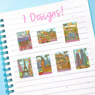 Cities Stamps Washi Tape