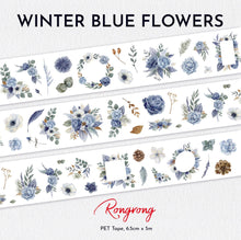 Load image into Gallery viewer, RongRong | Winter Blue Pre-cut PET Tape
