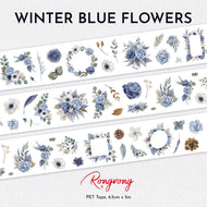 RongRong | Winter Blue Pre-cut PET Tape