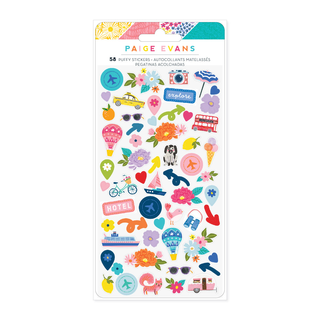 Paige Evans | Adventurous - Puffy Icon Stickers