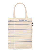 Load image into Gallery viewer, Library Card Canvas Tote Bag