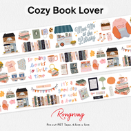 Rongrong | Cozy Book Lover Pre-cut PET Tape - 3.0