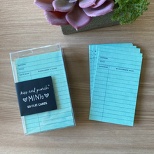 Load image into Gallery viewer, MINT Library Card Minis™ - Flat Notecard Set of 60  