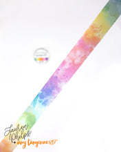 Load image into Gallery viewer, Tip In Tape™ Clear Matte PET Tape - Watercolor RAINBOW