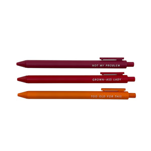 Pens for Grown-A** Ladies: Set of 3