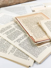 Load image into Gallery viewer, Vintage Book Pages for Junk Journaling and Collage