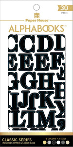 Paper House | Alphabooks Alphabet Stickers - Classic Serifs