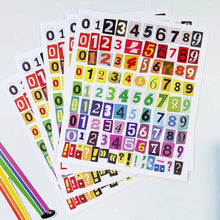 Load image into Gallery viewer, Pipsticks | Color-Cut Counts Big Numerals Stickers