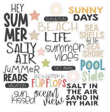 Load image into Gallery viewer, Hey Summer - Salt Air Words - Die Cuts