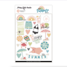 Load image into Gallery viewer, Hey Summer - Beach Bits Stickers