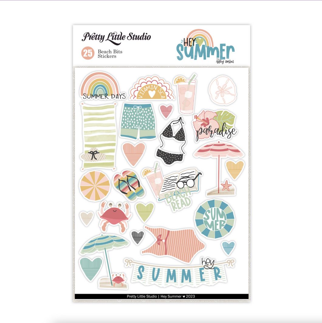 Hey Summer - Beach Bits Stickers