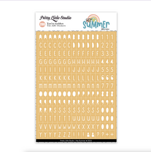 Hey Summer - You're Golden - Mini ABC Stickers