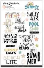 Load image into Gallery viewer, Hey Summer - Salt Air Clear Stickers