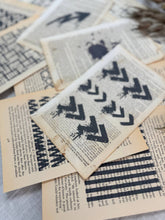 Load image into Gallery viewer, Mark Making Vintage Book Page Pack- Collage and Journal Supplies