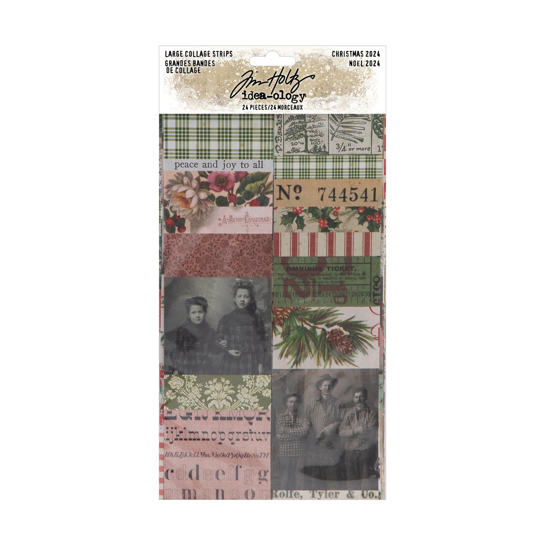 Tim Holtz Idea-ology | Christmas 2024 - Large Collage Strips