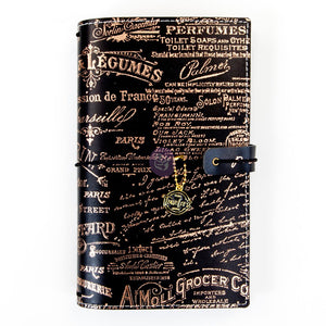 Black/Gold Foil Traveler's Notebook - Black Friday