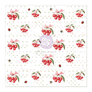 Prima | Cherry Sweet - 12x12 Acetate Sheet with Foil