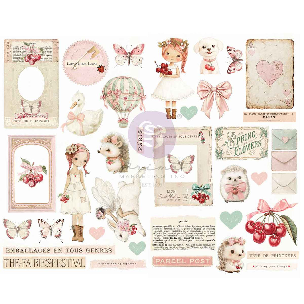 Prima | Cherry Sweet - Chipboard Stickers