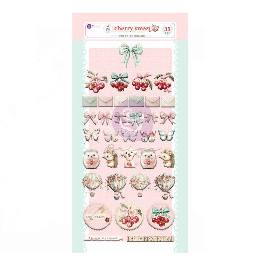 Prima | Cherry Sweet - Puffy Stickers