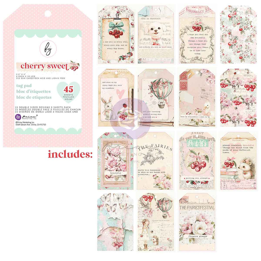 Prima | Cherry Sweet - Tag Pad