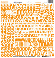 Load image into Gallery viewer, Letter Scramble Orange Alphabet Stickers